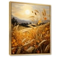 thumbnail image 2 of Designart "Countryside Wheat landscape Of Gold II" Landscape & Nature Floater Framed Wall Art Print, 2 of 7