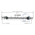 thumbnail image 1 of TrakMotive CV Axle Shaft HO-8090 Premium; OEM Replacement, 1 of 5
