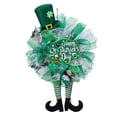 thumbnail image 4 of CALLE. Corona decorativa para el día de San Patricio, corona irlandesa colgante de primavera, corona para puerta delantera, para celebración, festival, 4 of 8