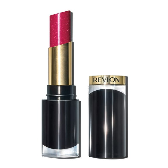 2 Pack REVLON Super Lustrous Glass Shine Lipstick, Flawless Moisturizing Lip Color with Aloe, Hyaluronic Acid and Rose Quartz, Love Is On (017), 0.15 oz
