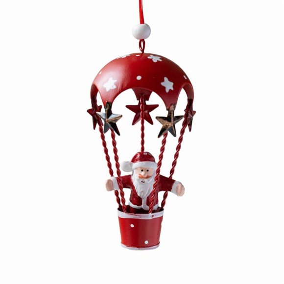 Décoration de Noël Ornement Pendentif Décoration de Sapin de Noël Blanc 6*11 cm