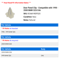 thumbnail image 2 of Door Panel Clip - Compatible with 1998 - 2000 BMW 323i E46 1999, 2 of 2