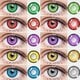 thumbnail image 2 of OVOLOOK lentes de contacto para miopía con dioptrías, lentillas de Color Cosplay para ojos, marrón, azul, rojo, verde, Halloween, uso anual, 2 unids/lote por par, 2 of 4