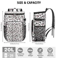 thumbnail image 3 of Travel Cooler Bag - Pink and Black Of Leopard Print Camping Beer Cooler Backpack with Bottle Opener- Waterproof Insulated Picnic Backpacks - Cooler Bag for Beach, 3 of 6