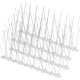 thumbnail image 1 of 10 púas para pájaros, ahuyentadores de pájaros, picos para palomas exteriores con base de plástico para pájaros pequeños, palomas, cuervos y pájaros carpinteros, para valla, techo y balcón, 1 of 4