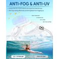 thumbnail image 4 of Swim Goggles, Polarized Adult Swimming Goggles Bungee Strap No Hair Pulling Anti-fog Pool Goggles for Men Women, 4 of 5