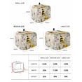 thumbnail image 2 of Daisy Floral Toaster Cover 2 Slice, Small Kitchen Appliance Covers, Retro Watercolor Bee Gnomes Flowers Toaster Oven Cover with Loop, Bread Machine Cover Polyester Dust Cover Protection, 2 of 4
