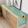 thumbnail image 4 of Sunflowers Table Runner 72 Inches Long Farmhouse Dress Scarves, Modern Bee You Are My Sunshine Green Dining Tablerunner for Coffee Table/Kitchen Island/Party Décor, 13" x 72", 4 of 8