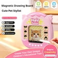 thumbnail image 2 of 2-in-1 Cat Magnetic Drawing Board - DIY Hair Styling Toy, 2 of 7