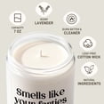 thumbnail image 3 of 7oz White Matte Glass Candle, Lavender Scented, 50th Birthday Gift, Aromatherapy Candle for Home Living Room, Gift for Milestone Birthday, 3 of 7