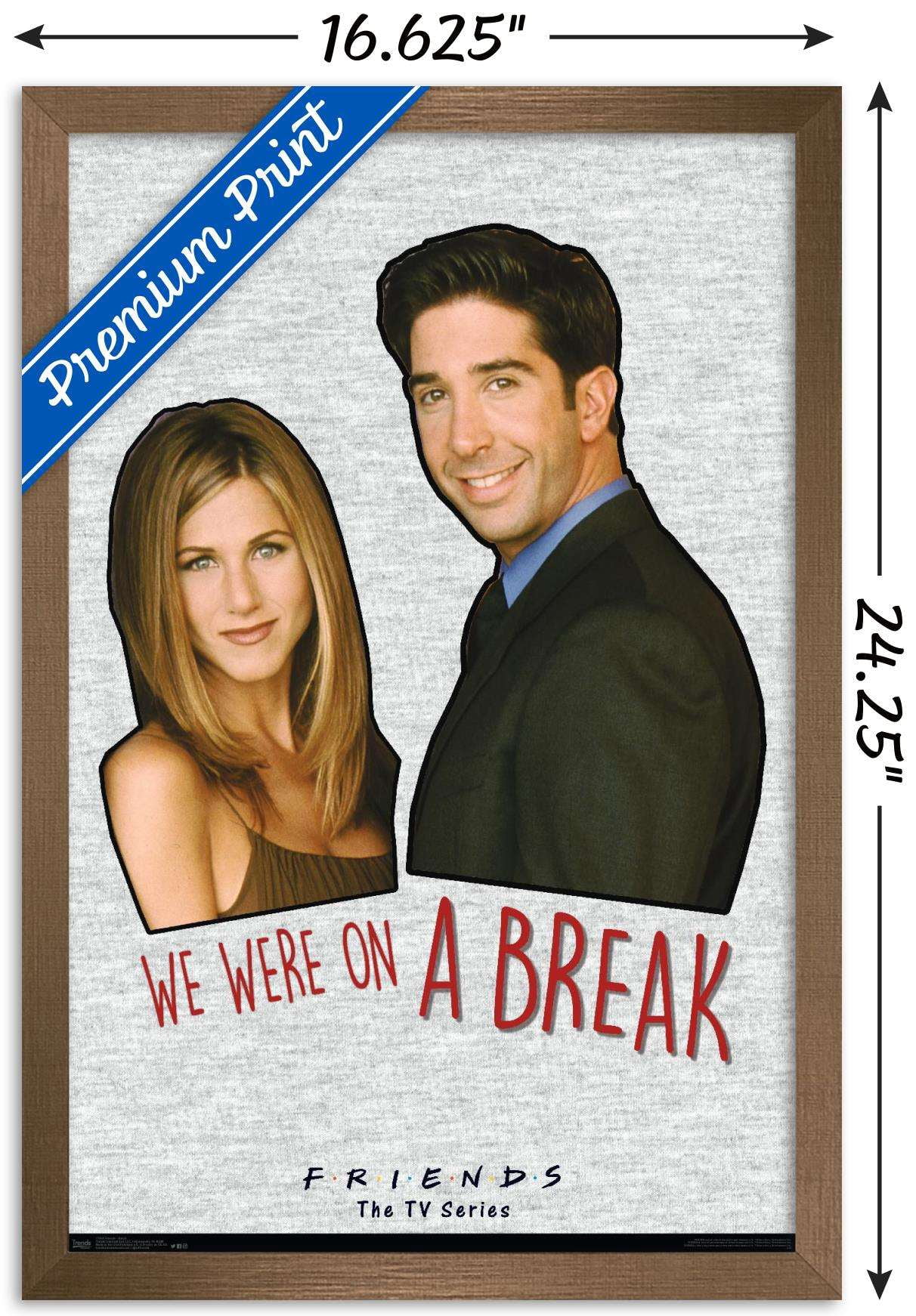 Friends - We were on a break! Wall Poster, 14.725" x 22.375", Framed