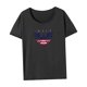 thumbnail image 4 of Camiseta para Mujer Strade Fareast Limited Ropa de Verano Manga Corta Gris, 4 of 7