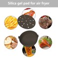 thumbnail image 5 of Revestimiento De Freidora De Aire Revestimiento de silicona para freidora de aire, fácil de limpiar, freidoras de aire redondas, alfombrilla para parrilla de horno (gris) Tmvgtek Libre de BPA, 5 of 5