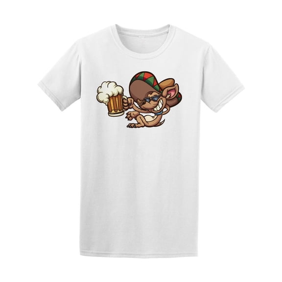 Mexican Chihuahua With Beer Tee Men's -Image by Shutterstock