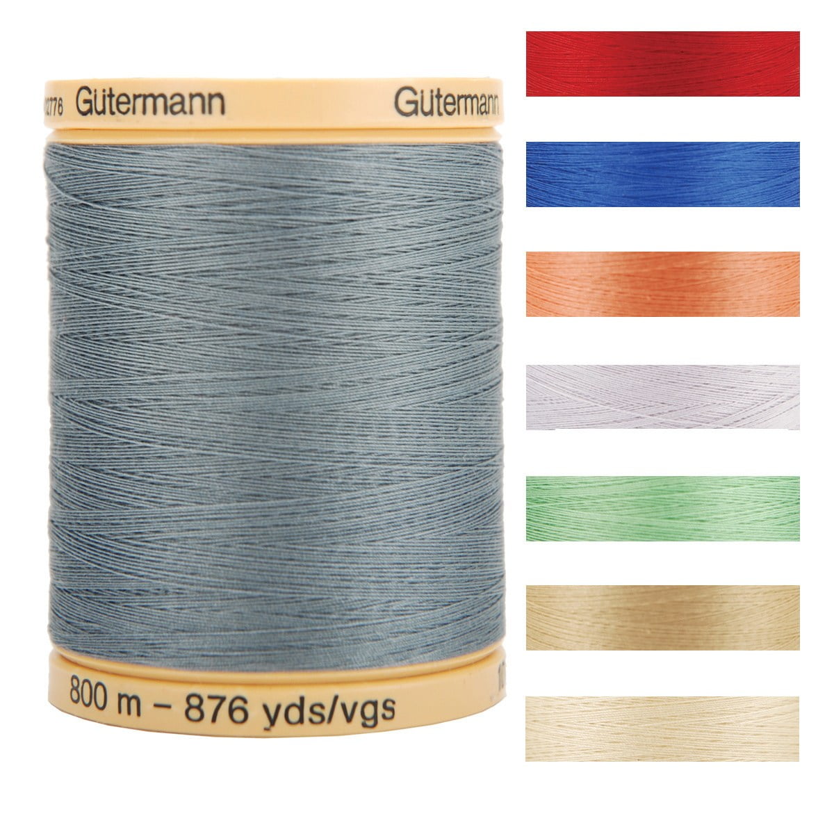 Gutermann Natural Cotton Thread Solids 876yd-Oak Tan