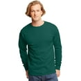 thumbnail image 1 of Hanes TAGLESS Men`s Long-Sleeve T-Shirt - Best-Seller, L, Deep Forest, 1 of 1