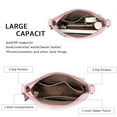 thumbnail image 2 of KL928 Crossbody Bags for Women Shoulder Bag Multi Pocket Soft PU Washed Leather Purse, 2 of 4