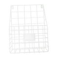 thumbnail image 4 of WHAMVOX Wrought Iron Storage Basket Magazine Hanging Mount Newspaper Holder Organzer for Home Office (White), 4 of 8