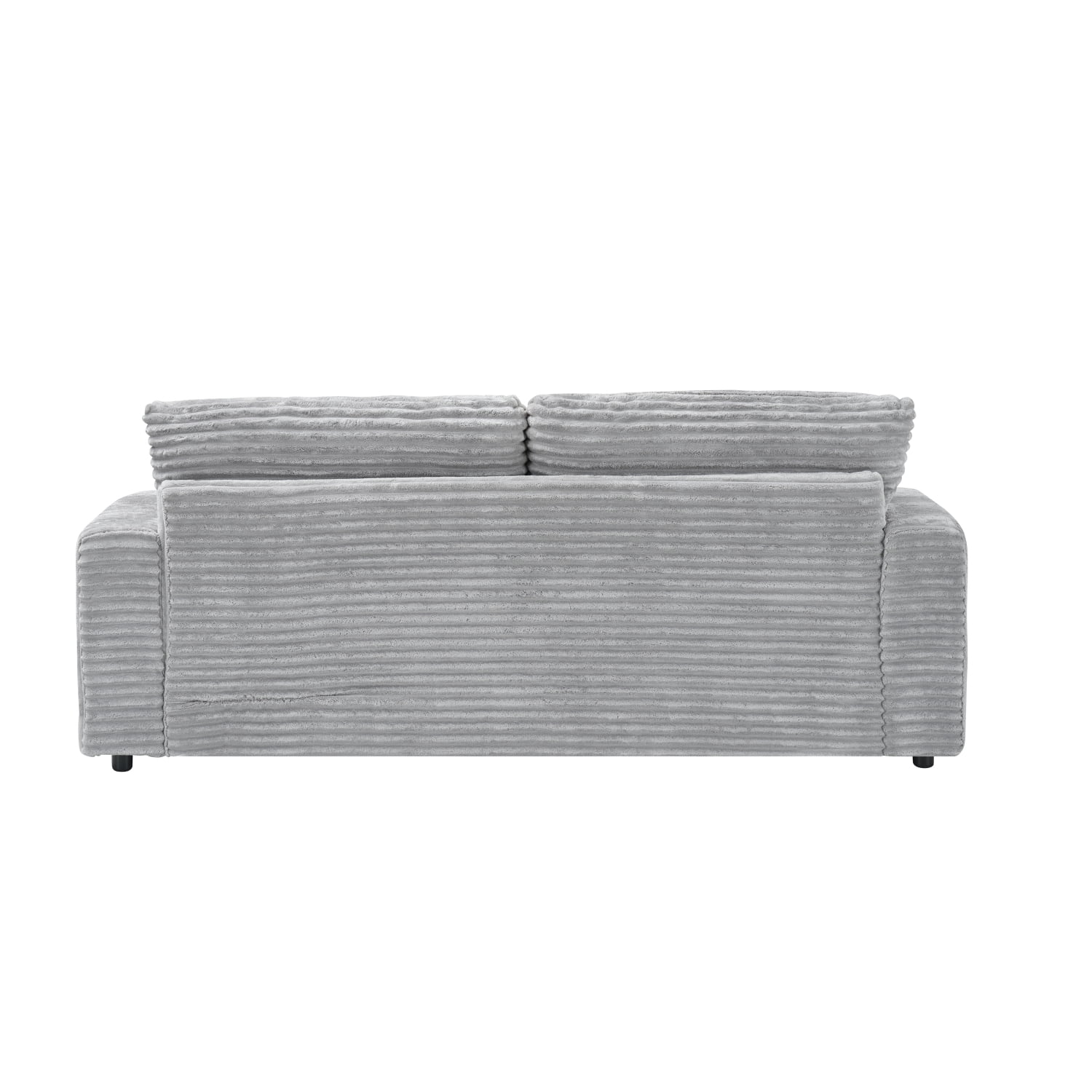 88.58" Corduroy Sofa,Extra Deep Seat Couch with Double Storage & Pillows,Comfy Upholstered Oversized Loveseat Sofa Couch for Living Room,Office,Gray