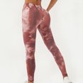 thumbnail image 5 of safuny Women's Yoga Legging Pants Fall Running Sports Stretch High Waist Trendy Trousers Solid Girls Relaxed Wine S, 5 of 5