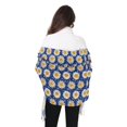 thumbnail image 4 of FORMRS Womens Scarf Winter Soft Long Big Warm Shawls Wrap Tassel Scarves, Elegant Daisy Pattern, 4 of 9