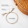 thumbnail image 7 of YSTDHL 28 piece braided twined friendship bracelet hand woven friendship bracelet adjustable color beaded bracelet, 7 of 7
