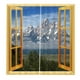 thumbnail image 2 of Juego de 2 cortinas de puerta de ventana de paisaje de paisaje persianas decoración impresa en 3D 5 # Zulema Cortina de ventana, 2 of 8