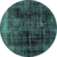 thumbnail image 1 of Ahgly Company Indoor Round Persian Turquoise Blue Bohemian Area Rugs, 3' Round, 1 of 4