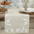 thumbnail image 3 of Saro Lifestyle Foliage Embroidery Table Runner, 3 of 3