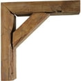 thumbnail image 3 of Ekena Millwork 3 1/2"W x 8"D x 10"H Vintage Farmhouse Bracket, Barnwood Decor Collection, Weathered Brown, 3 of 8