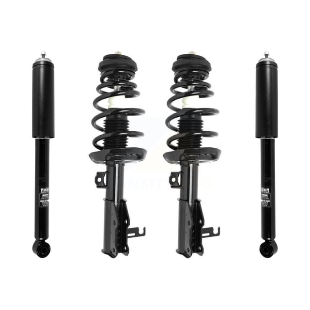 Transit Auto Front Rear Complete Suspension Shocks Strut and Coil Spring Mount Assemblies Kit for Car Chevrolet Malibu Impala Limited - Left Right Side (Driver Passenger) K78M-100298