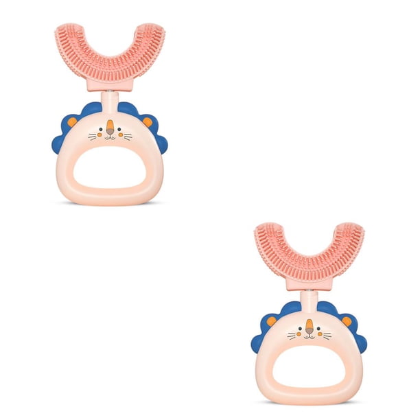 Seitruly Cepillos de en forma de U para niños, herramienta de limpieza de de 360 grados con mango, cepillos de cuidado bucal de Type1 NO1 Seitruly CBP192727