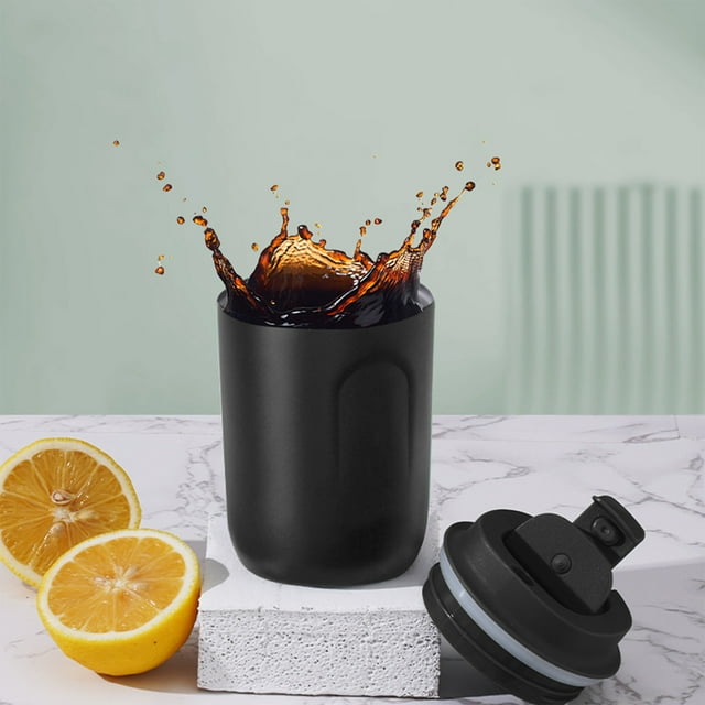 PRETXORVE Mini Tasse à Café en Acier Inoxydable Tasse d'Eau Portable Tasse Isolante Tasse Tendance