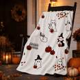 thumbnail image 5 of Halloween Flannel Throw Blanket,Soft Warm Decorative Cover Blanket,Stylish Sofa Couch Accessory for Bedroom Living Room Fall Holiday Indoor Home Party Layout, 5 of 6