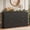 Black, variant on YouTrend 6 Drawer Dresser for Bedroom,55.1"Width Fluted Wood Chest of Drawer with Golden Embedded Handles for Living Room,Blue