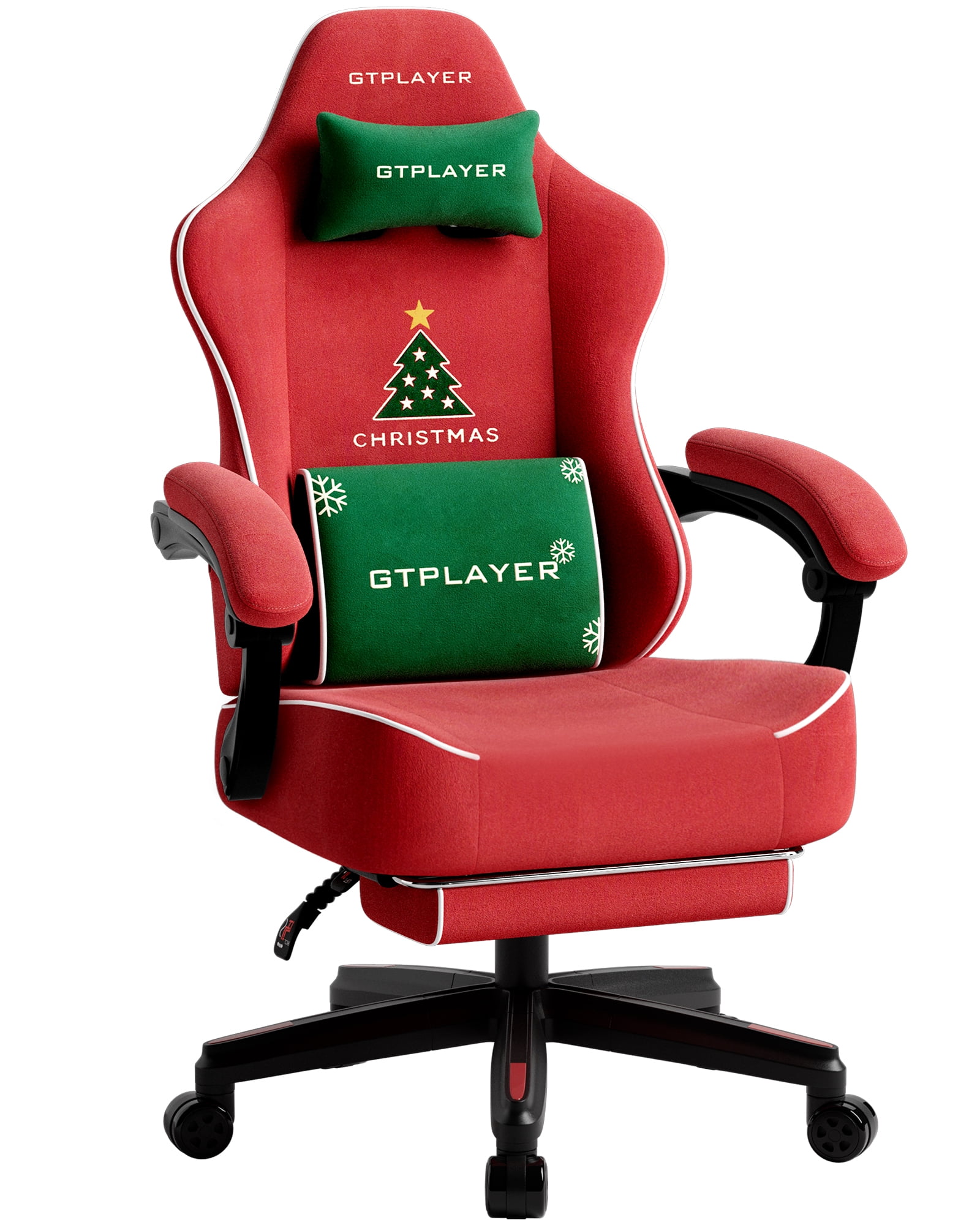 GTPLAYER Gaming Chair with Footrest, Bluetooth Speakers
