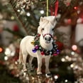 thumbnail image 5 of xaoyunyn Horse Christmas Ornament,Acrylic 2D Flat Christmas Tree Decorations,Outdoor Indoor Home Decor, 5 of 6