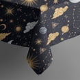 thumbnail image 5 of Dark Blue Celestial Pattern Square Tablecloth,Waterproof Square Table Cover,Wipeable Spillproof Washable Table Cover for Home Kitchen Party Decor 60"x60"(152x152cm), 5 of 6
