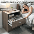 thumbnail image 2 of Buró Elly Moderno de 2 Cajones Color Gris, 2 of 6