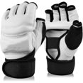 thumbnail image 1 of Punch Bag Boxing Martial Arts Mma Sparring Grappling Muay Thai Taekwondo Training Pu Leather Wrist Wraps Gloves -t, 1 of 5