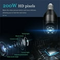 thumbnail image 3 of 5G Wifi Surveillance Camera, E27 Light Bulb Camera, Wireless Waterproof IP65, Automatic Human Tracking Night Vision Security Camera (Black), 3 of 6