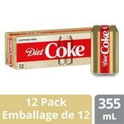 Diet Coke Caffeine Free 355mL Cans, 12 Pack