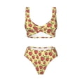 thumbnail image 4 of Rocae Fruit for Bikini Set for Women Two Piece Sexy High Swimsuits Split Crossover Bikini X-Large, 4 of 9