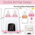 thumbnail image 2 of Baby Bottle Warmer, Portable Double Bottle Warmer, Baby Milk Warmer for Breast Milk and Formula, BPA-Free, Fast Baby Food Heater, Precise Temperature Control, 2 of 5