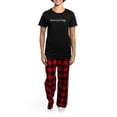 thumbnail image 4 of CafePress - I Love You More. I Win. Pajamas - Women's Short Sleeve Print T-Shirt and Pants Dark Cotton Pajama Set, 4 of 7