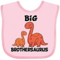 thumbnail image 3 of Inktastic Big Brothersaurus with Cute Sibling Dinosaurs Boys Baby Bib, 3 of 4