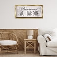 thumbnail image 3 of Stupell Industries Farmhouse French Garden Welcome Gold Floating Frame Canvas Art, 31 x 14, by Lil' Rue, 3 of 7