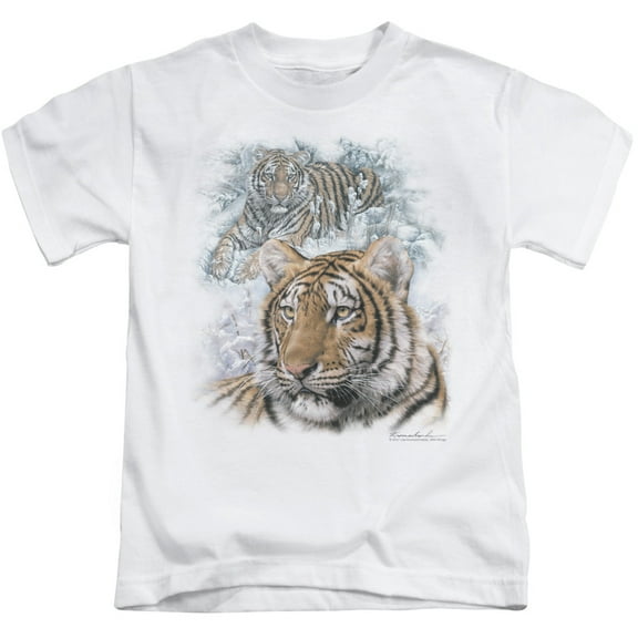 Wildlife Tigers S/S Juvenile 18/1 T-Shirt White(7)