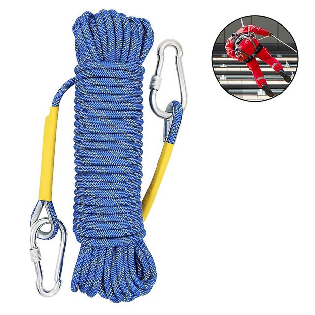 Static Climbing Rope Accessory Cord Equipment (10m) Escape Rope Ice Climbing Equipment Fire Rescue Rope-orange-climbing Rope