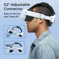 thumbnail image 5 of ALPHA DIGITAL Head Strap for Oculus Quest 3, Adjustable Elite Strap Replacement, Enhanced Comfort, Face Pressure-Free VR Accessories, Adjustable and Lightweight, 5 of 5